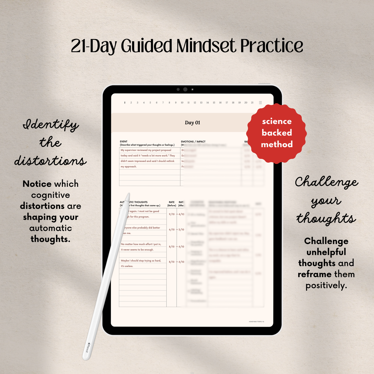 21-Days Positive Mind Journal (CBT-Based)