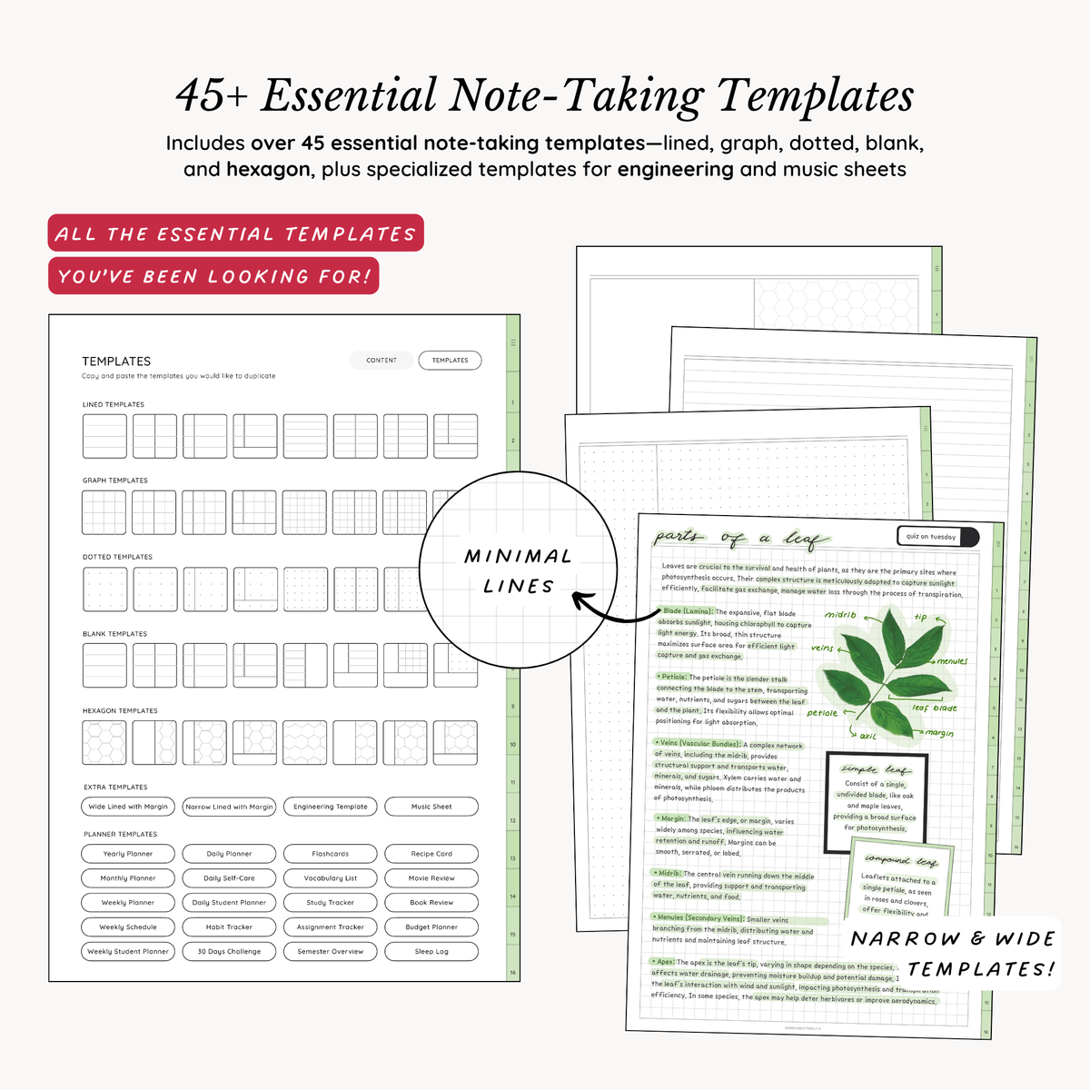 Everyday Digital Notebook (Matcha)