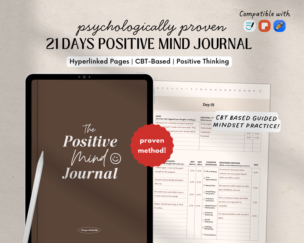 21-Days Positive Mind Journal (CBT-Based)