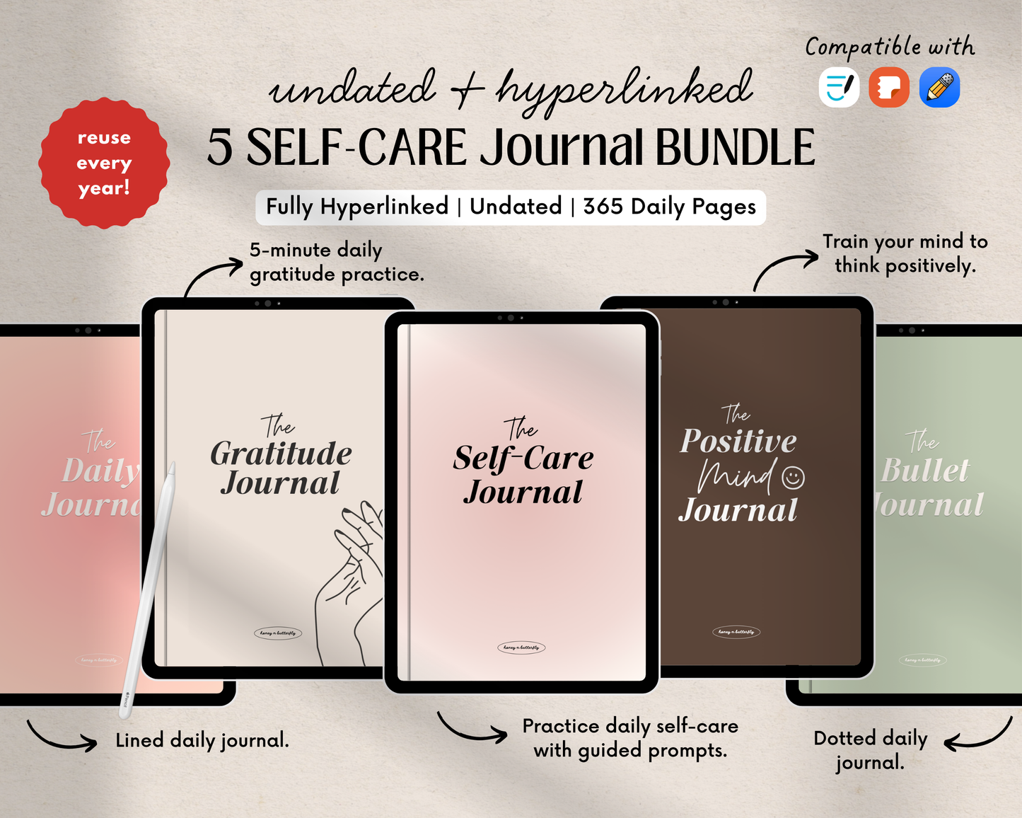 5 Digital Journal BUNDLE