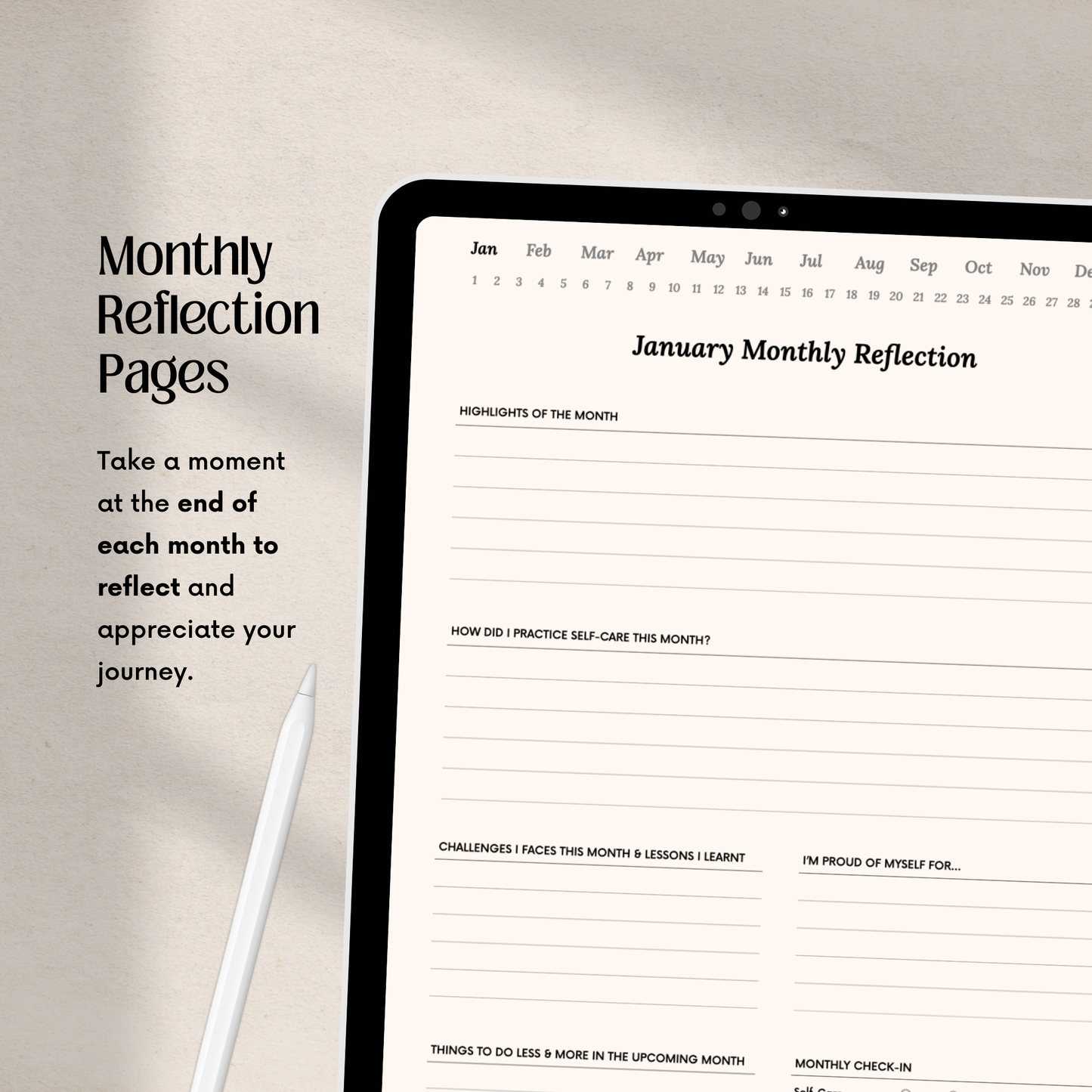 365 Day Digital Self-Care Journal