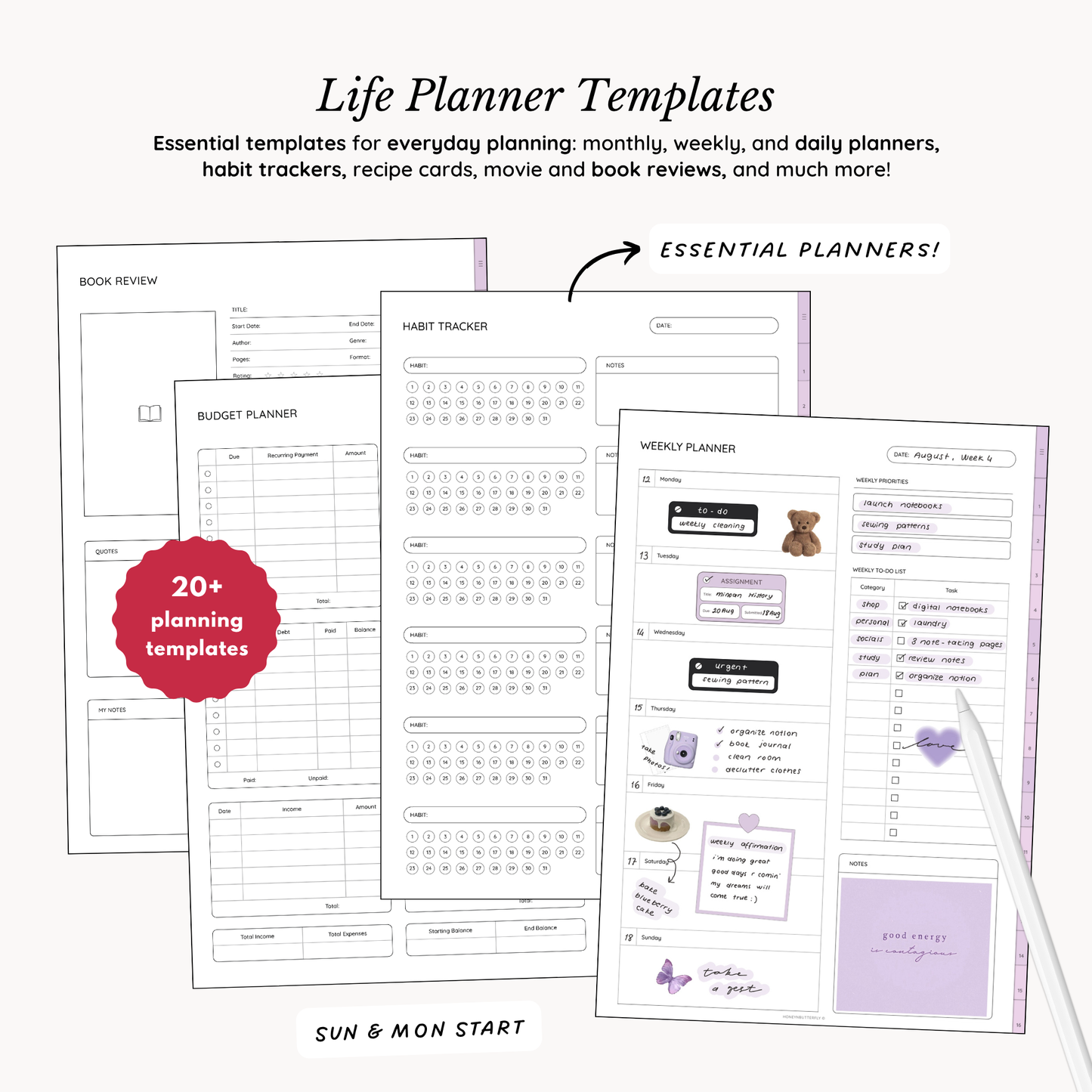 Everyday Digital Notebook (Lavender)