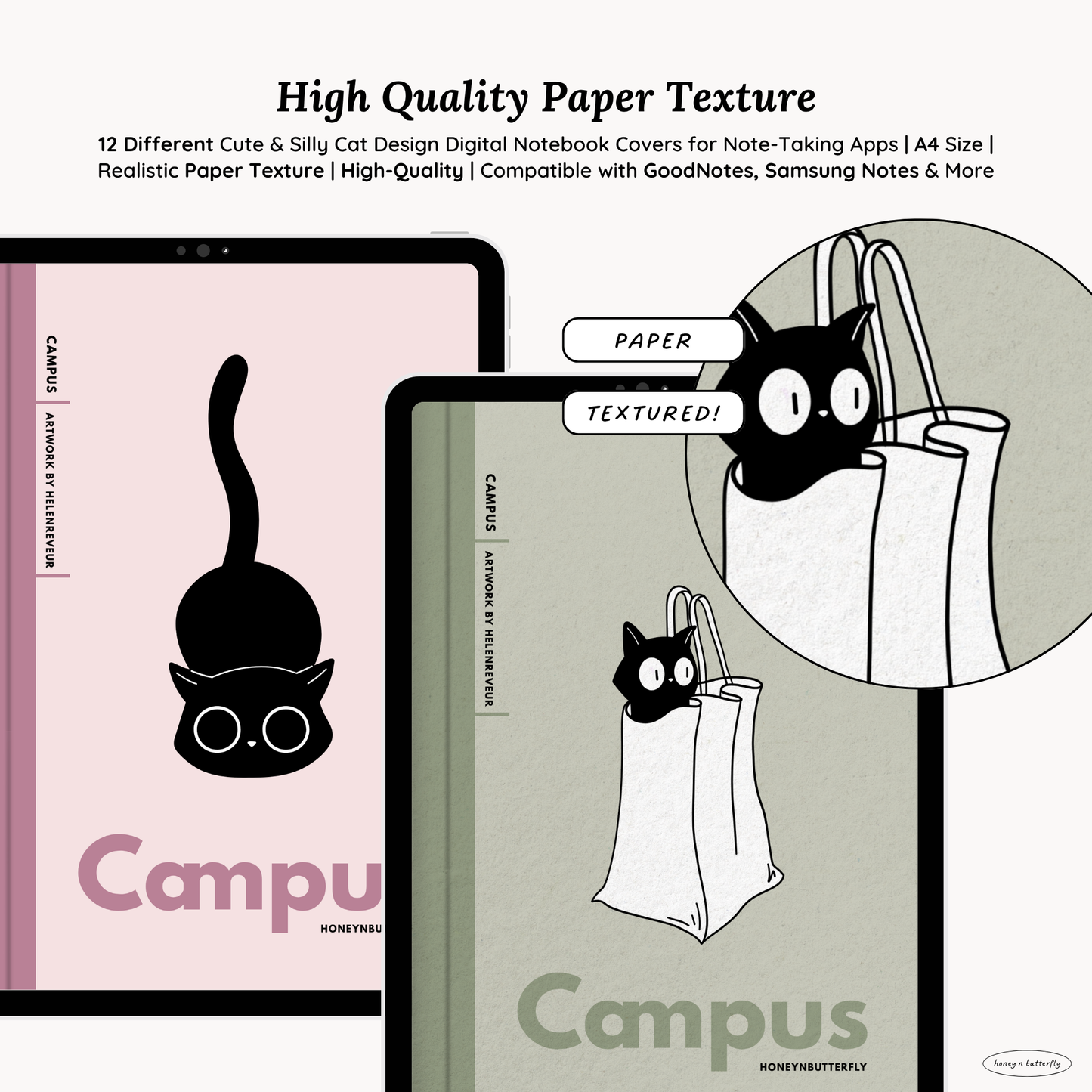 12 Silly Cat Digital Campus Covers