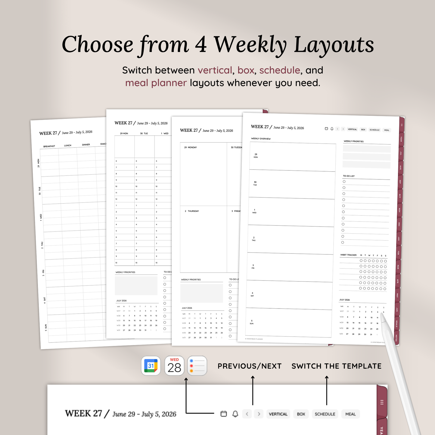 2026-2027 Midyear Everyday Planner