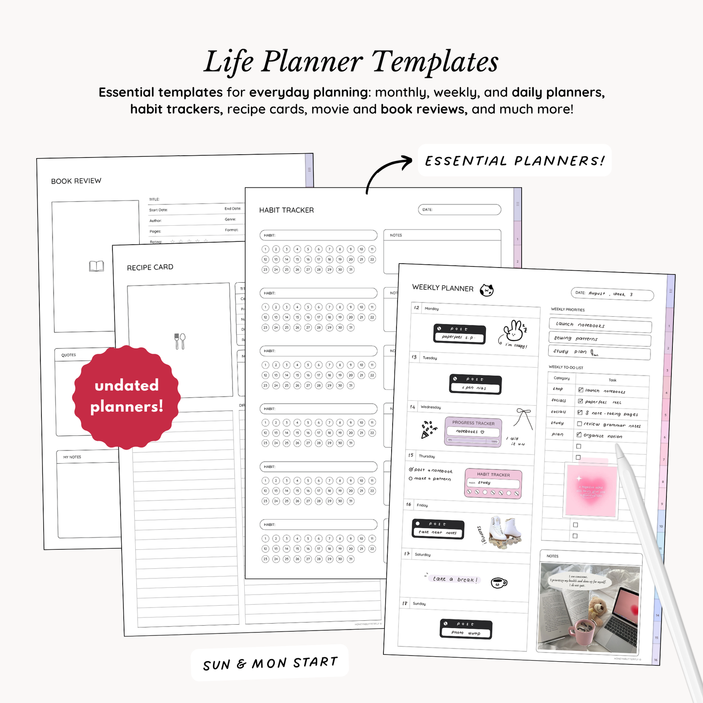 Everyday Digital Notebook (Bubble)