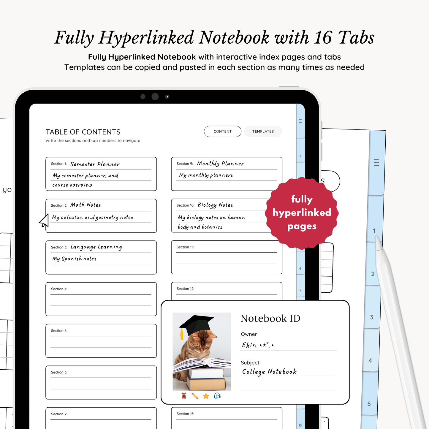 Everyday Digital Notebook (Sky)