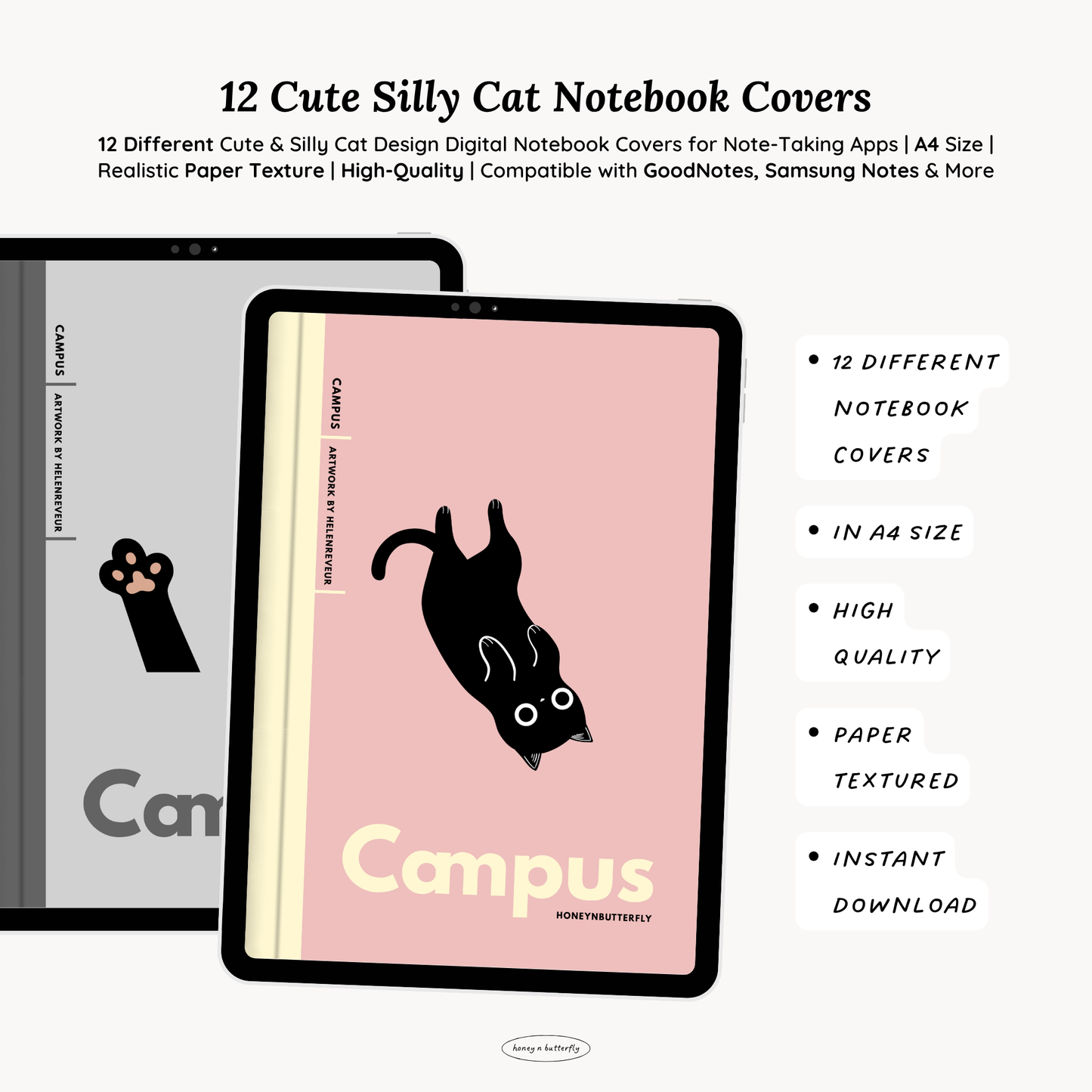 12 Silly Cat Digital Campus Covers