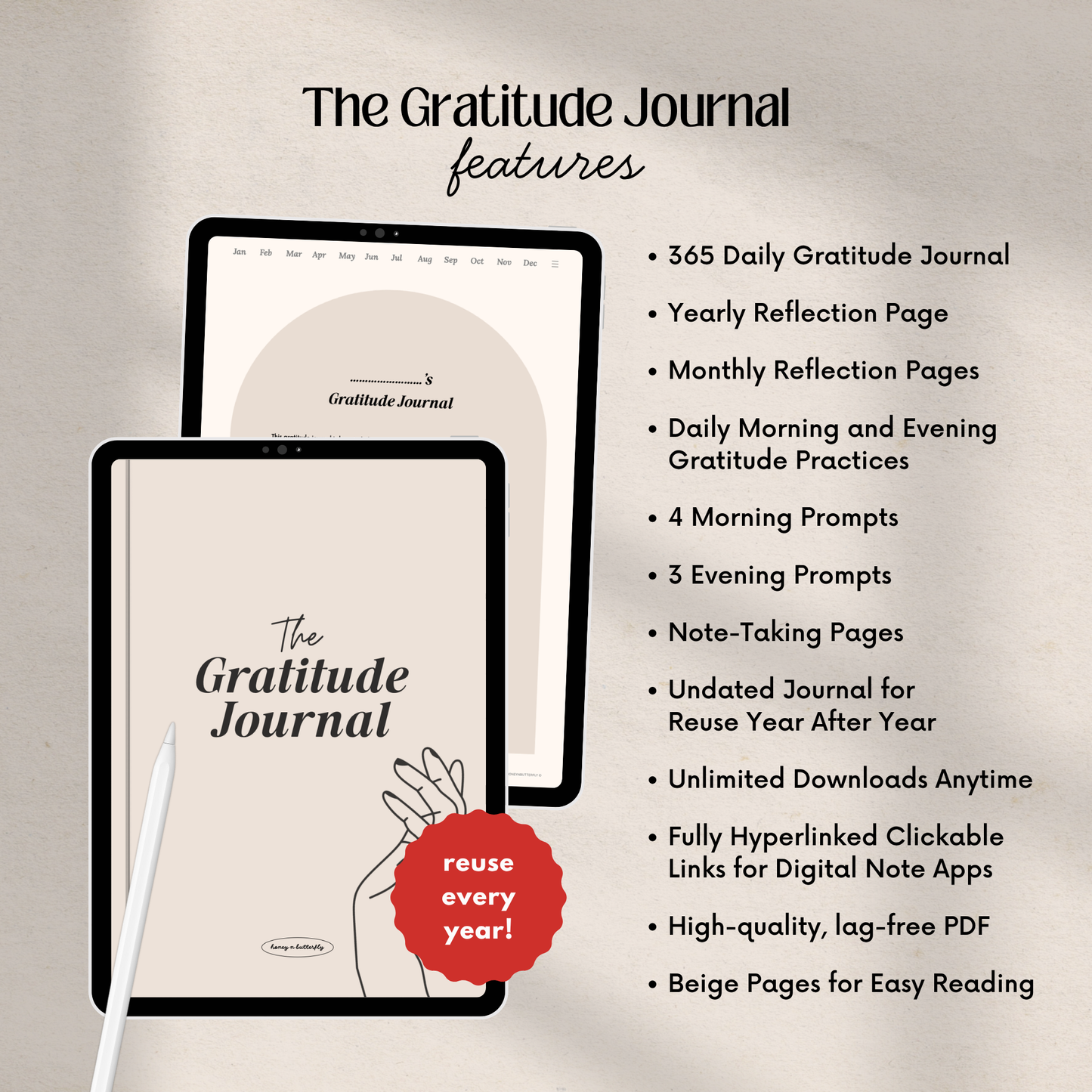 365 Day 5 Minute Gratitude Journal