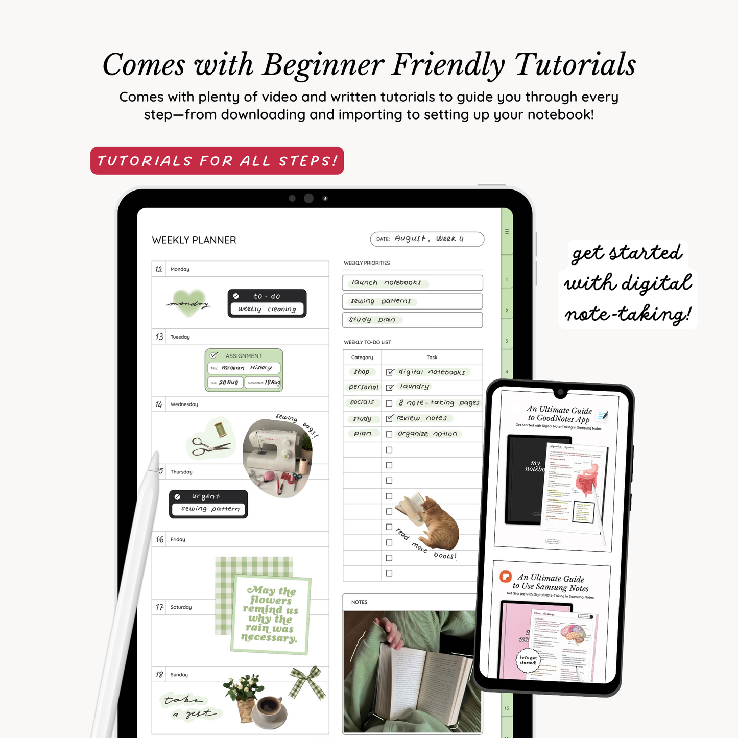Everyday Digital Notebook (Matcha)
