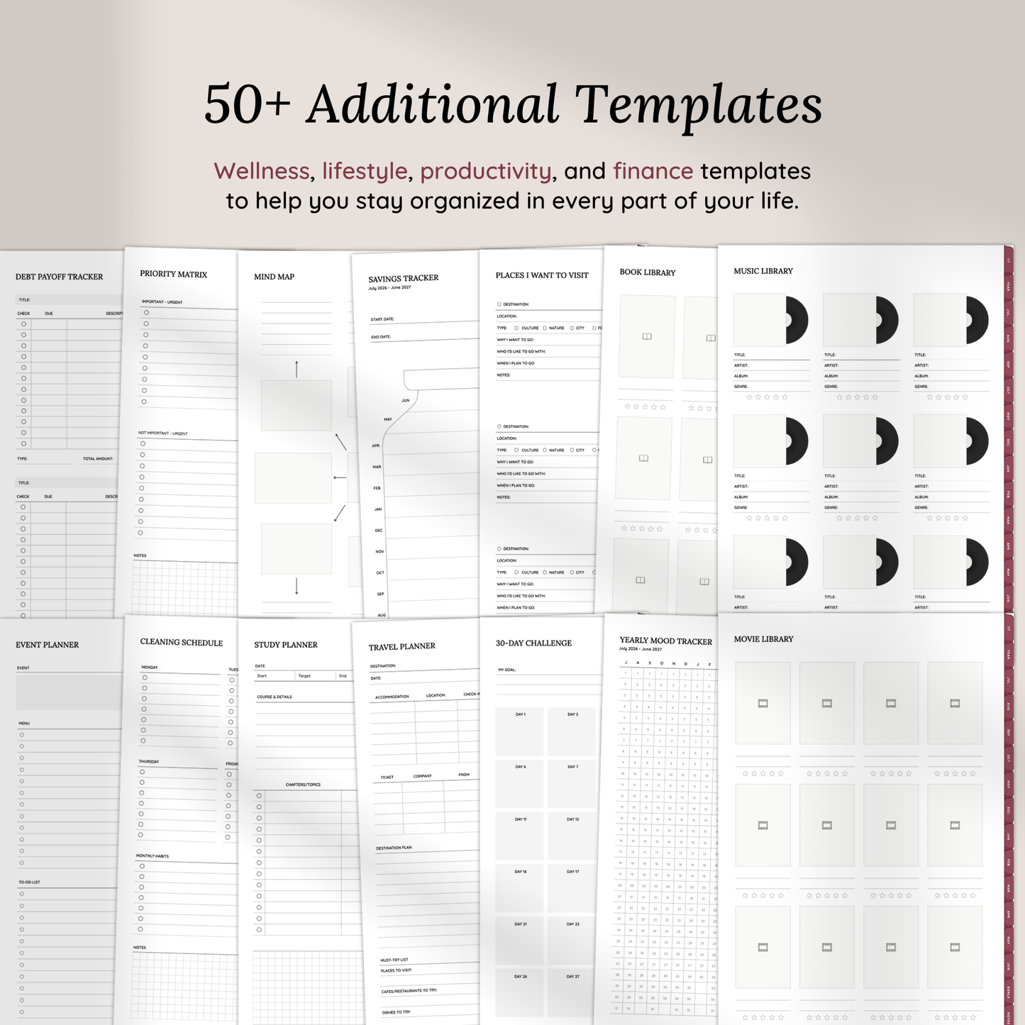 2026-2027 Midyear Everyday Planner
